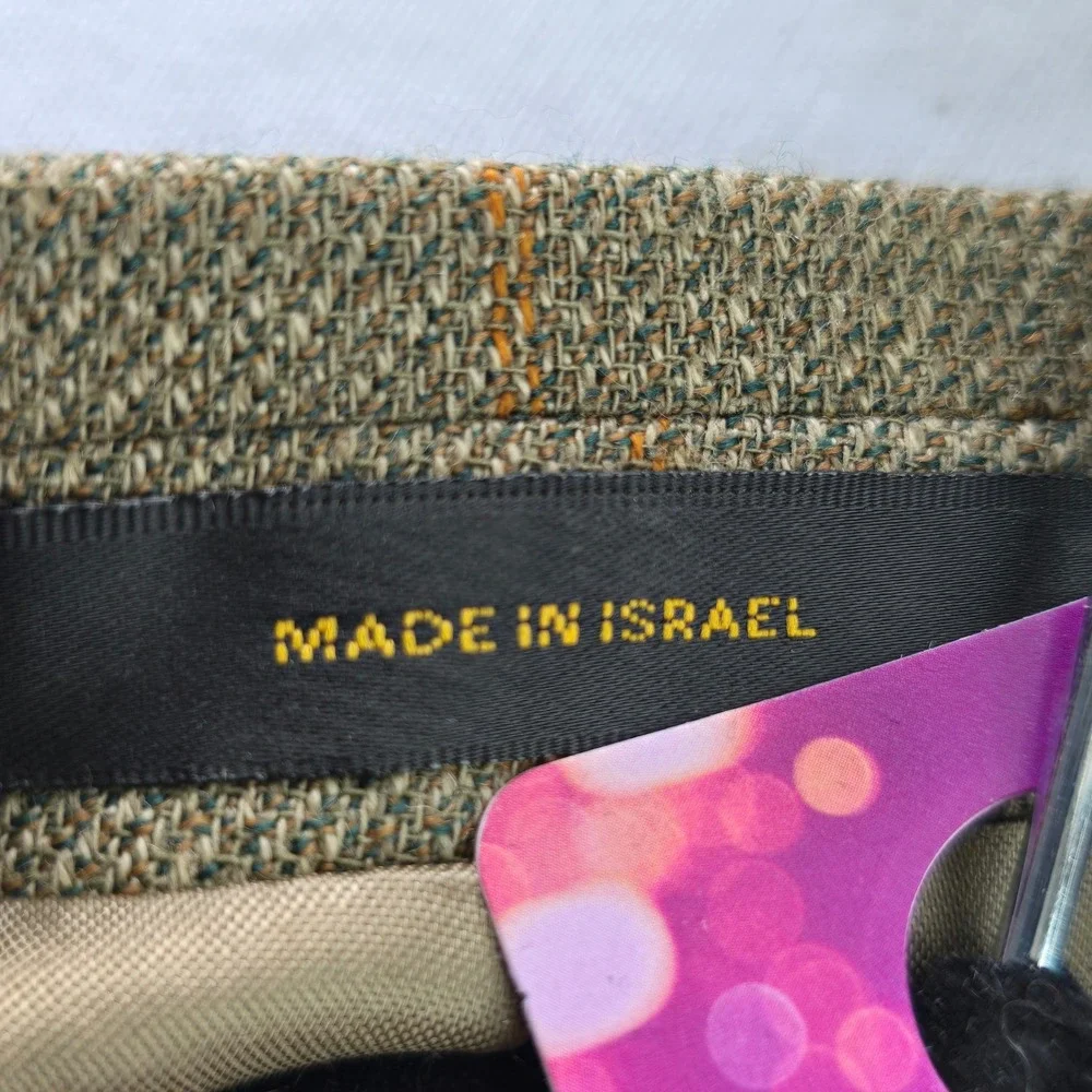 Lord West Blazer Teskid Fabric Made in Israel Plaid Brown Sport Coat Men 40-42‎